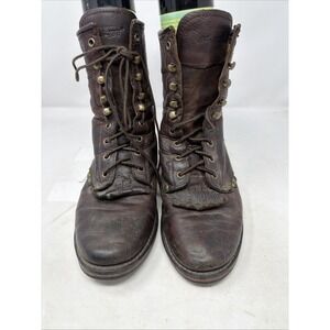 AD TEC Brown Water Resist Leather Packer Logger Boots 2173 Women's Size 9.5 M